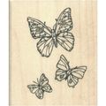 Stamp wood mount butterflies background 76 mm x...