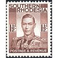 Southern Rhodesia KGVI 1937 1½d Red Brown Unmou...