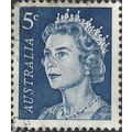 AUSTRALIA, Queen Elizabeth II, blue 1967, 5c, #7