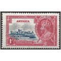 Antigua 1935 SG91 1d Deep Blue & Carmine Silver...