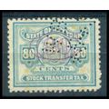 Used Revenue 80c N.Y. Stock Transfer Fine WA2833