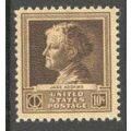 878 10c Jane Addams Fine MNH GA0281