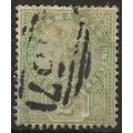 Jamaica 1889 SG28 2d Green Wmk Crown CA Good+ U...