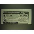1935 A.F. Stoeger Gun Stocks Ad - Restocking Pamphlet free to N.R.A. members