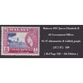 Malaya MALACCA 1957 Queen Elizabeth II $1 Gover...