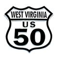 Route 50 West Virginia Road Sign Fridge Magnet