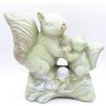 Mum & Baby Grey Squirrel Garden Ornament LED 18...