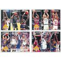 4x 93/94 Hoops League Leaders Tri-Player Cards