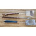 Mr Cheftender 2 Stainless Steel Long Wood Handl...