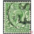1924 SG418 1/2d Green Wmk Block Cypher Fine Used