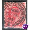 GB stamps 1902-10 KEV11 - 1d SG219 Beckenham 22