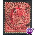 GB stamps 1902-10 KEV11 - 1d SG219 Portsmouth 1