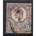 GB 1902 - 13 KEV11 5d Purple & Blue Variety sta...