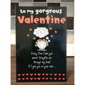 to my gorgeous Valentine