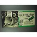 1940 Wrigley's Doublemint Gum Ad - Refreshing