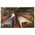 Wales TREFRIW WOOLLEN MILLS Weaving Postcard