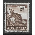 AUSTRALIA 1960 6d NUMBAT BROWN SG 316 FINE USED#