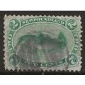 Newfoundland 1865 SG25 2c Yellowish-Green Perf ...