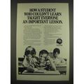 1985 United Way Ad - How a student who couldn't learn taught an important lesson