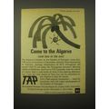 1966 TAP Portuguese Airways Ad - Come to the Algarve (and laze in the sun)