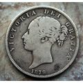 1879 Queen Victoria Silver 92.5% young head Hal...