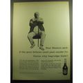 1958 Paul Masson Brandy Ad - Paul Masson said: if the poor fellows need peat