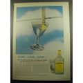 1959 Fleischmann's Gin Ad - Clean.. Clean.. Clean..