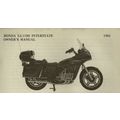 HONDA GL1100 INTERSTATE OWNERS MANUAL 1981 MOTO...