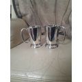 Pair of Silver Plated Mugs by Walker and Hall