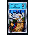 GUERNSEY 1973 SG 90 3p CHRISTMAS CHRIST AT WELL...