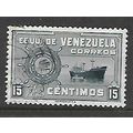 VENEZUELA 1948 COLOMBIA MERCHANT MARINE 15c GRE...