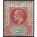 Seychelles 1903 SG46 2c Chestnut & Green Mounte...
