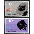 1971 New Zealand - Sc#478-479 - Satellite Earth...
