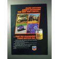 1986 Chevron Custom Motor Oil Ad - Hard Drivers