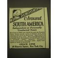 1924 Grace Line Cruise Ad - Around South America independent or personally