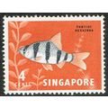 Singapore 1962 Definitive Issue 4c Black and Orange SG65 MM