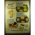 1950 Kraft Mayonnaise Ad - What! You've never tasted Kraft Mayonnaise