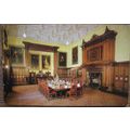 old postcard The Dining Room, Glamis Castle
