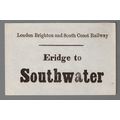 LONDON BRIGHTON & SOUTH COAST RAILWAY LUGGAGE L...