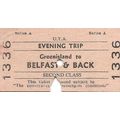 U.T.A. Edmondson Ticket - Greenisland to Belfas...