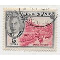 VIRGIN ISLANDS BRITISH 1952 KG6 CATTLE INDUSTRY...