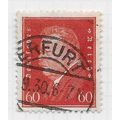 EMPIRE GERMANY 1928 PRESIDENT EBERT 60Pf POSTMA...