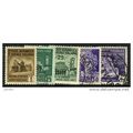 1944 5 different values - #93 fine used (o)