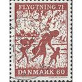 DENMARK, Refugee Fund, brown 1971, 60ore
