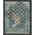 India 1855 SG8 1/2a Pale Blue Fine Used....