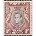 KUT 1938 - SG131a - 1c black brown - KGV1 South...