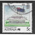 AUS 1988 5c 'LIVING TOGETHER - PARLIAMENT' FINE...