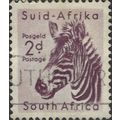 SOUTH AFRICA, MAMMAL, Zebra, violet 1954, 2d, #4