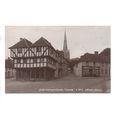REAL PHOTOGRAPHIC POSTCARD OF GUILD HALL & CHUR...