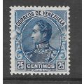 VENEZUELA 25C 1920ish ABN issue blue used portr...